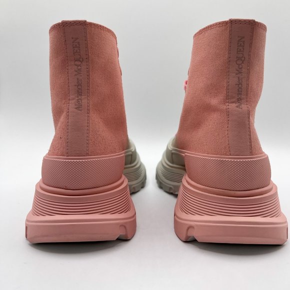 New Alexander McQueen Ombré Treadslick High-Top Sneakers, Size 37 / US 7, Displa - Picture 4 of 11